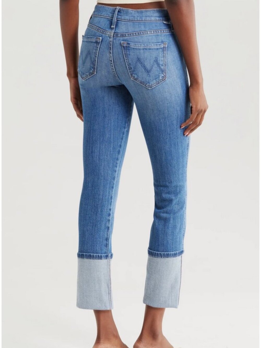 MOTHER PONY BOY Slim Straight Jeans 99% Cotton 1% Elastane
